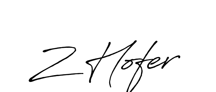 Design your own signature with our free online signature maker. With this signature software, you can create a handwritten (Antro_Vectra_Bolder) signature for name Z Hofer. Z Hofer signature style 7 images and pictures png