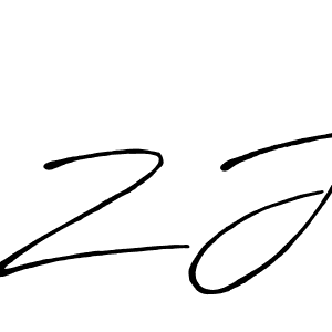 How to Draw Z J signature style? Antro_Vectra_Bolder is a latest design signature styles for name Z J. Z J signature style 7 images and pictures png