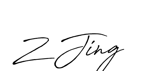 if you are searching for the best signature style for your name Z Jing. so please give up your signature search. here we have designed multiple signature styles  using Antro_Vectra_Bolder. Z Jing signature style 7 images and pictures png