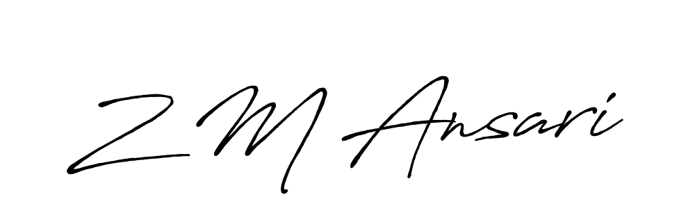 Once you've used our free online signature maker to create your best signature Antro_Vectra_Bolder style, it's time to enjoy all of the benefits that Z M Ansari name signing documents. Z M Ansari signature style 7 images and pictures png