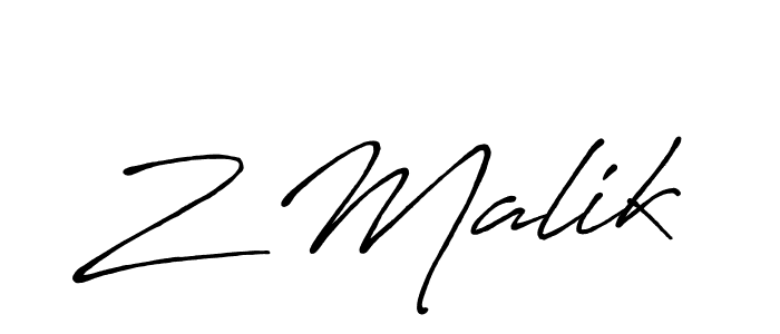 The best way (Antro_Vectra_Bolder) to make a short signature is to pick only two or three words in your name. The name Z Malik include a total of six letters. For converting this name. Z Malik signature style 7 images and pictures png