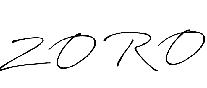 This is the best signature style for the Z O R O name. Also you like these signature font (Antro_Vectra_Bolder). Mix name signature. Z O R O signature style 7 images and pictures png