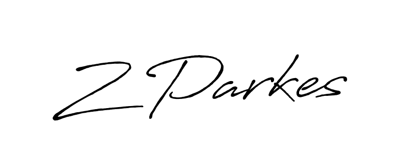 You should practise on your own different ways (Antro_Vectra_Bolder) to write your name (Z Parkes) in signature. don't let someone else do it for you. Z Parkes signature style 7 images and pictures png