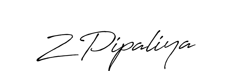 How to Draw Z Pipaliya signature style? Antro_Vectra_Bolder is a latest design signature styles for name Z Pipaliya. Z Pipaliya signature style 7 images and pictures png