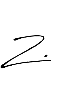 Make a beautiful signature design for name Z.. Use this online signature maker to create a handwritten signature for free. Z. signature style 7 images and pictures png