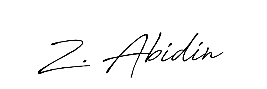 Once you've used our free online signature maker to create your best signature Antro_Vectra_Bolder style, it's time to enjoy all of the benefits that Z. Abidin name signing documents. Z. Abidin signature style 7 images and pictures png