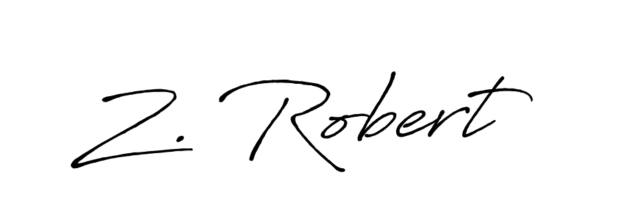 It looks lik you need a new signature style for name Z. Robert. Design unique handwritten (Antro_Vectra_Bolder) signature with our free signature maker in just a few clicks. Z. Robert signature style 7 images and pictures png