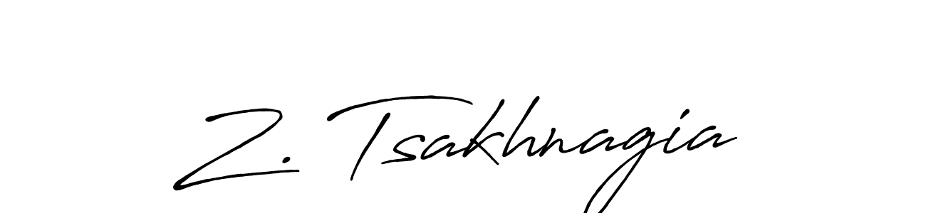 Make a beautiful signature design for name Z. Tsakhnagia. Use this online signature maker to create a handwritten signature for free. Z. Tsakhnagia signature style 7 images and pictures png