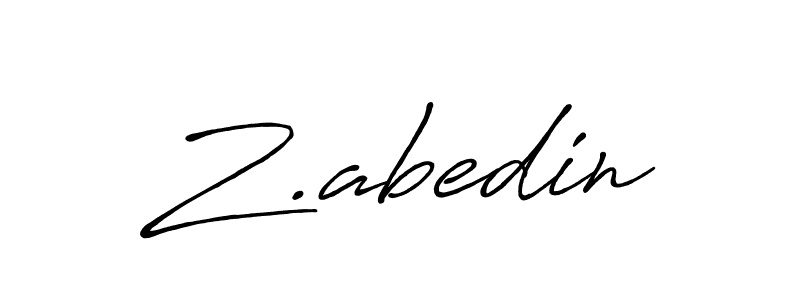 Best and Professional Signature Style for Z.abedin. Antro_Vectra_Bolder Best Signature Style Collection. Z.abedin signature style 7 images and pictures png