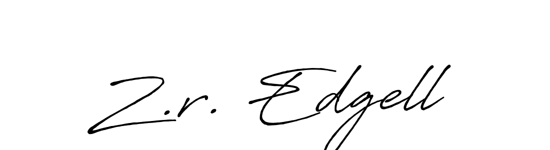 It looks lik you need a new signature style for name Z.r. Edgell. Design unique handwritten (Antro_Vectra_Bolder) signature with our free signature maker in just a few clicks. Z.r. Edgell signature style 7 images and pictures png