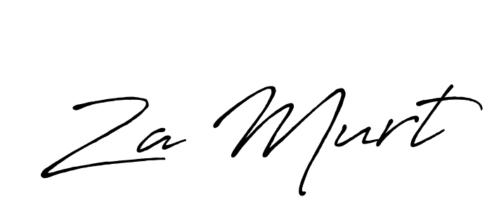 Design your own signature with our free online signature maker. With this signature software, you can create a handwritten (Antro_Vectra_Bolder) signature for name Za Murt. Za Murt signature style 7 images and pictures png
