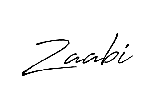 Design your own signature with our free online signature maker. With this signature software, you can create a handwritten (Antro_Vectra_Bolder) signature for name Zaabi. Zaabi signature style 7 images and pictures png