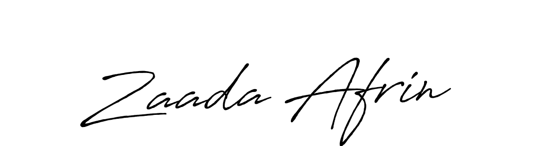 Zaada Afrin stylish signature style. Best Handwritten Sign (Antro_Vectra_Bolder) for my name. Handwritten Signature Collection Ideas for my name Zaada Afrin. Zaada Afrin signature style 7 images and pictures png