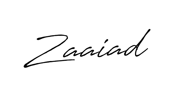 Make a beautiful signature design for name Zaaiad. With this signature (Antro_Vectra_Bolder) style, you can create a handwritten signature for free. Zaaiad signature style 7 images and pictures png
