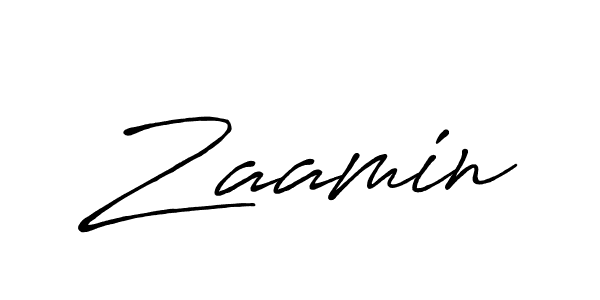 Also we have Zaamin name is the best signature style. Create professional handwritten signature collection using Antro_Vectra_Bolder autograph style. Zaamin signature style 7 images and pictures png