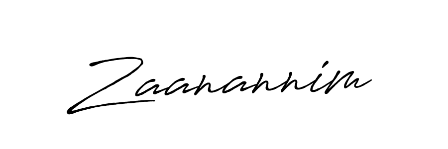 Design your own signature with our free online signature maker. With this signature software, you can create a handwritten (Antro_Vectra_Bolder) signature for name Zaanannim. Zaanannim signature style 7 images and pictures png