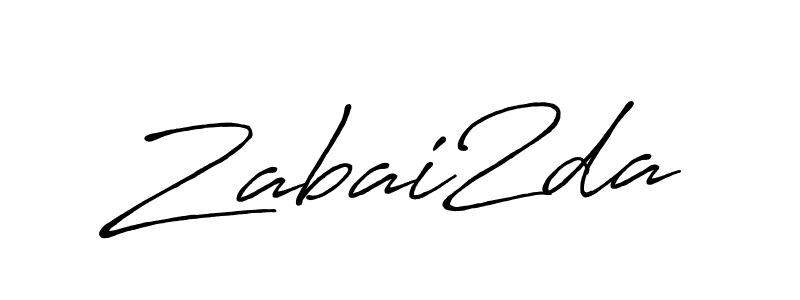 Zabai2da stylish signature style. Best Handwritten Sign (Antro_Vectra_Bolder) for my name. Handwritten Signature Collection Ideas for my name Zabai2da. Zabai2da signature style 7 images and pictures png