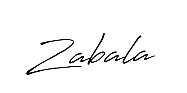 How to make Zabala signature? Antro_Vectra_Bolder is a professional autograph style. Create handwritten signature for Zabala name. Zabala signature style 7 images and pictures png