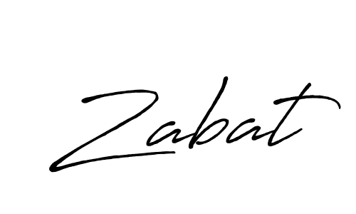 Make a beautiful signature design for name Zabat. Use this online signature maker to create a handwritten signature for free. Zabat signature style 7 images and pictures png
