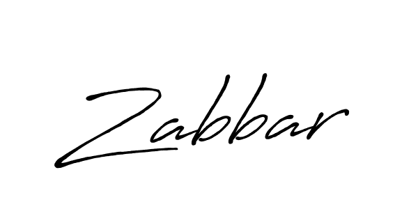 Make a beautiful signature design for name Zabbar. With this signature (Antro_Vectra_Bolder) style, you can create a handwritten signature for free. Zabbar signature style 7 images and pictures png