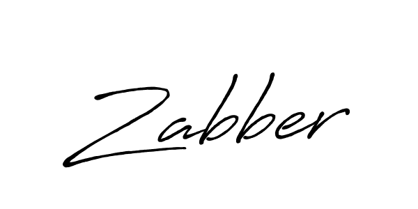 Zabber stylish signature style. Best Handwritten Sign (Antro_Vectra_Bolder) for my name. Handwritten Signature Collection Ideas for my name Zabber. Zabber signature style 7 images and pictures png