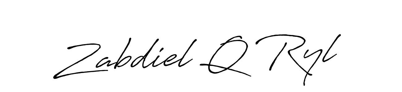 Make a beautiful signature design for name Zabdiel Q Ryl. Use this online signature maker to create a handwritten signature for free. Zabdiel Q Ryl signature style 7 images and pictures png