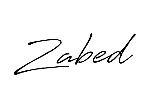 How to make Zabed name signature. Use Antro_Vectra_Bolder style for creating short signs online. This is the latest handwritten sign. Zabed signature style 7 images and pictures png