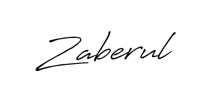 Make a beautiful signature design for name Zaberul. With this signature (Antro_Vectra_Bolder) style, you can create a handwritten signature for free. Zaberul signature style 7 images and pictures png
