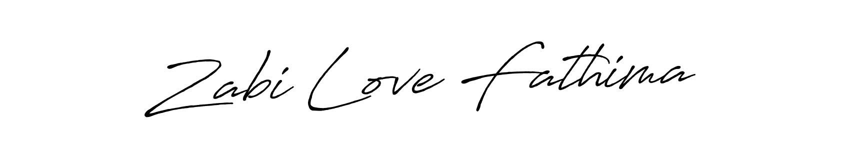 Make a beautiful signature design for name Zabi Love Fathima. Use this online signature maker to create a handwritten signature for free. Zabi Love Fathima signature style 7 images and pictures png