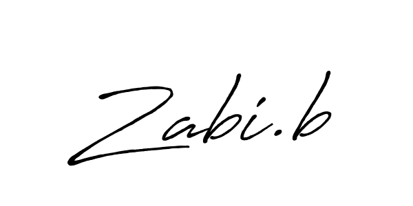 if you are searching for the best signature style for your name Zabi.b. so please give up your signature search. here we have designed multiple signature styles  using Antro_Vectra_Bolder. Zabi.b signature style 7 images and pictures png