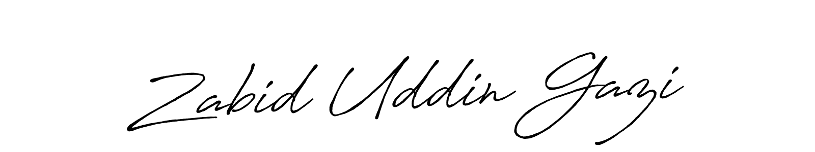 Also we have Zabid Uddin Gazi name is the best signature style. Create professional handwritten signature collection using Antro_Vectra_Bolder autograph style. Zabid Uddin Gazi signature style 7 images and pictures png