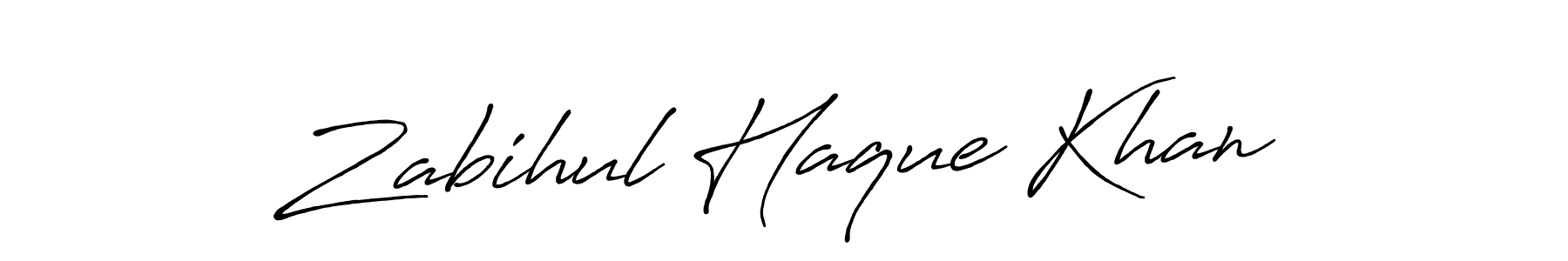 You can use this online signature creator to create a handwritten signature for the name Zabihul Haque Khan. This is the best online autograph maker. Zabihul Haque Khan signature style 7 images and pictures png
