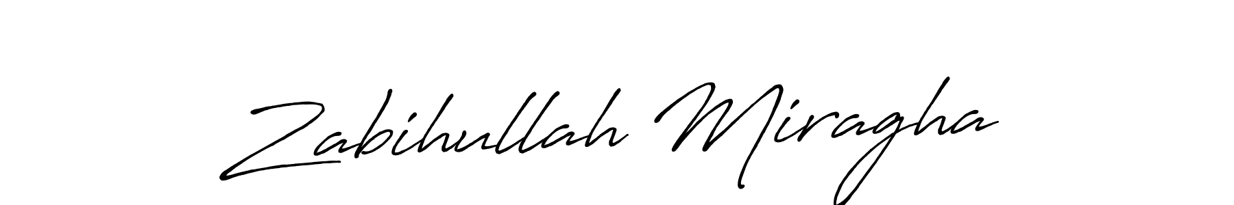 Also we have Zabihullah Miragha name is the best signature style. Create professional handwritten signature collection using Antro_Vectra_Bolder autograph style. Zabihullah Miragha signature style 7 images and pictures png