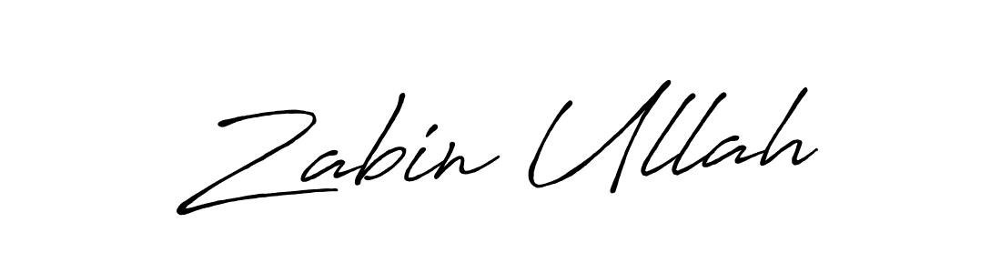Use a signature maker to create a handwritten signature online. With this signature software, you can design (Antro_Vectra_Bolder) your own signature for name Zabin Ullah. Zabin Ullah signature style 7 images and pictures png