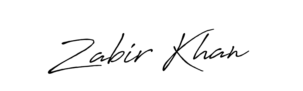 Use a signature maker to create a handwritten signature online. With this signature software, you can design (Antro_Vectra_Bolder) your own signature for name Zabir Khan. Zabir Khan signature style 7 images and pictures png