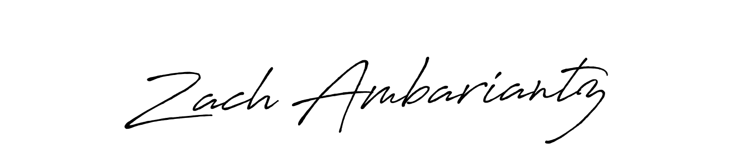 You can use this online signature creator to create a handwritten signature for the name Zach Ambariantz. This is the best online autograph maker. Zach Ambariantz signature style 7 images and pictures png