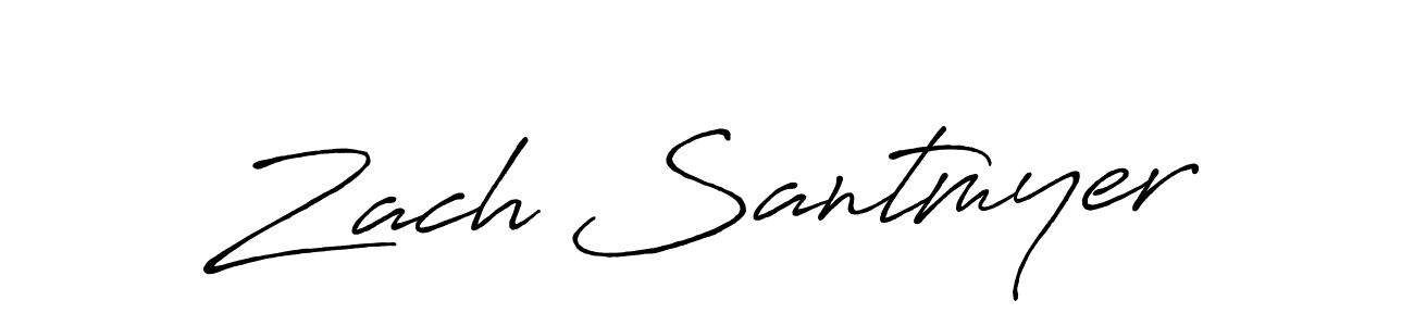 The best way (Antro_Vectra_Bolder) to make a short signature is to pick only two or three words in your name. The name Zach Santmyer include a total of six letters. For converting this name. Zach Santmyer signature style 7 images and pictures png