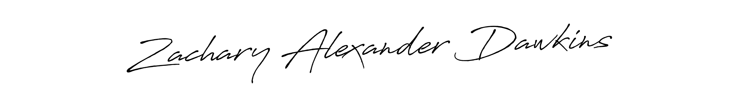 Use a signature maker to create a handwritten signature online. With this signature software, you can design (Antro_Vectra_Bolder) your own signature for name Zachary Alexander Dawkins. Zachary Alexander Dawkins signature style 7 images and pictures png