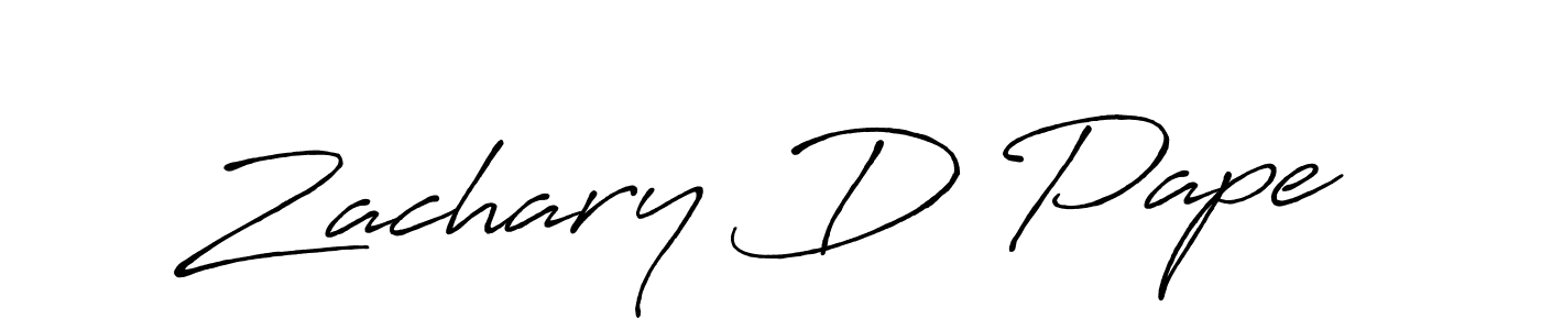 Make a short Zachary D Pape signature style. Manage your documents anywhere anytime using Antro_Vectra_Bolder. Create and add eSignatures, submit forms, share and send files easily. Zachary D Pape signature style 7 images and pictures png