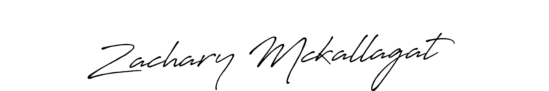 Make a beautiful signature design for name Zachary Mckallagat. With this signature (Antro_Vectra_Bolder) style, you can create a handwritten signature for free. Zachary Mckallagat signature style 7 images and pictures png