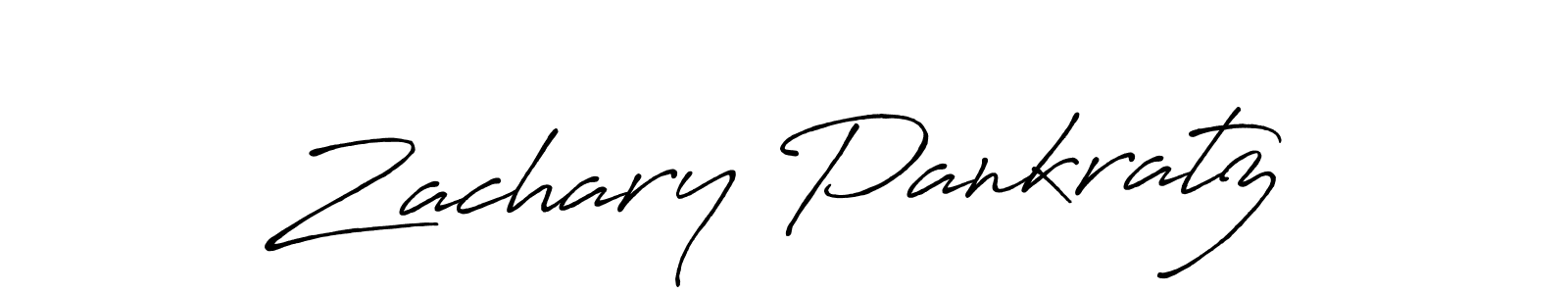 Zachary Pankratz stylish signature style. Best Handwritten Sign (Antro_Vectra_Bolder) for my name. Handwritten Signature Collection Ideas for my name Zachary Pankratz. Zachary Pankratz signature style 7 images and pictures png