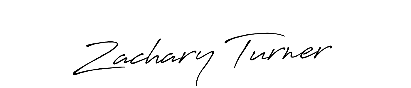 How to make Zachary Turner name signature. Use Antro_Vectra_Bolder style for creating short signs online. This is the latest handwritten sign. Zachary Turner signature style 7 images and pictures png