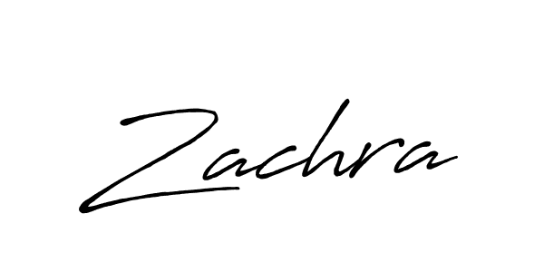 How to make Zachra signature? Antro_Vectra_Bolder is a professional autograph style. Create handwritten signature for Zachra name. Zachra signature style 7 images and pictures png