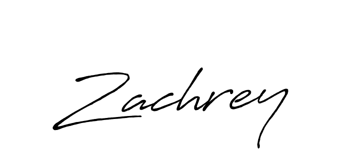 Zachrey stylish signature style. Best Handwritten Sign (Antro_Vectra_Bolder) for my name. Handwritten Signature Collection Ideas for my name Zachrey. Zachrey signature style 7 images and pictures png