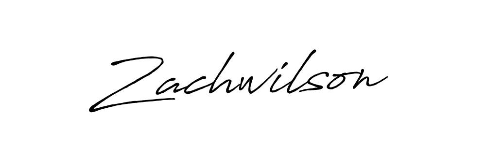 Zachwilson stylish signature style. Best Handwritten Sign (Antro_Vectra_Bolder) for my name. Handwritten Signature Collection Ideas for my name Zachwilson. Zachwilson signature style 7 images and pictures png