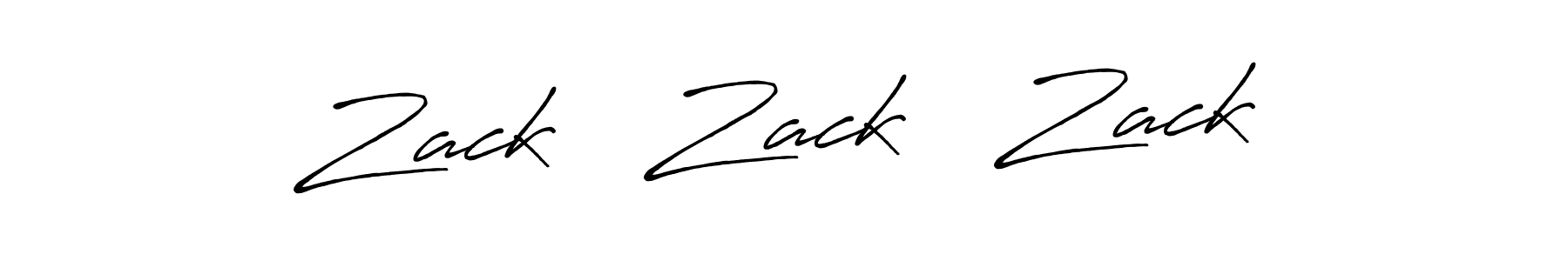 Create a beautiful signature design for name Zack   Zack   Zack. With this signature (Antro_Vectra_Bolder) fonts, you can make a handwritten signature for free. Zack   Zack   Zack signature style 7 images and pictures png