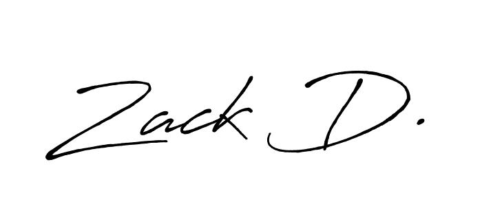 Also You can easily find your signature by using the search form. We will create Zack D. name handwritten signature images for you free of cost using Antro_Vectra_Bolder sign style. Zack D. signature style 7 images and pictures png