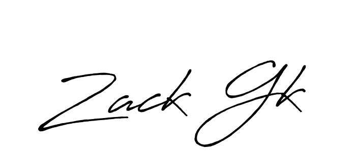 Similarly Antro_Vectra_Bolder is the best handwritten signature design. Signature creator online .You can use it as an online autograph creator for name Zack Gk. Zack Gk signature style 7 images and pictures png