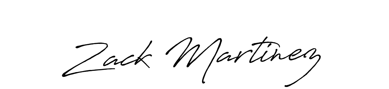 Make a beautiful signature design for name Zack Martinez. With this signature (Antro_Vectra_Bolder) style, you can create a handwritten signature for free. Zack Martinez signature style 7 images and pictures png