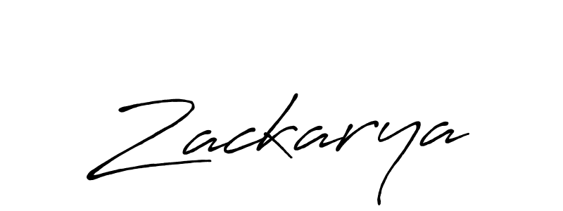 Design your own signature with our free online signature maker. With this signature software, you can create a handwritten (Antro_Vectra_Bolder) signature for name Zackarya. Zackarya signature style 7 images and pictures png